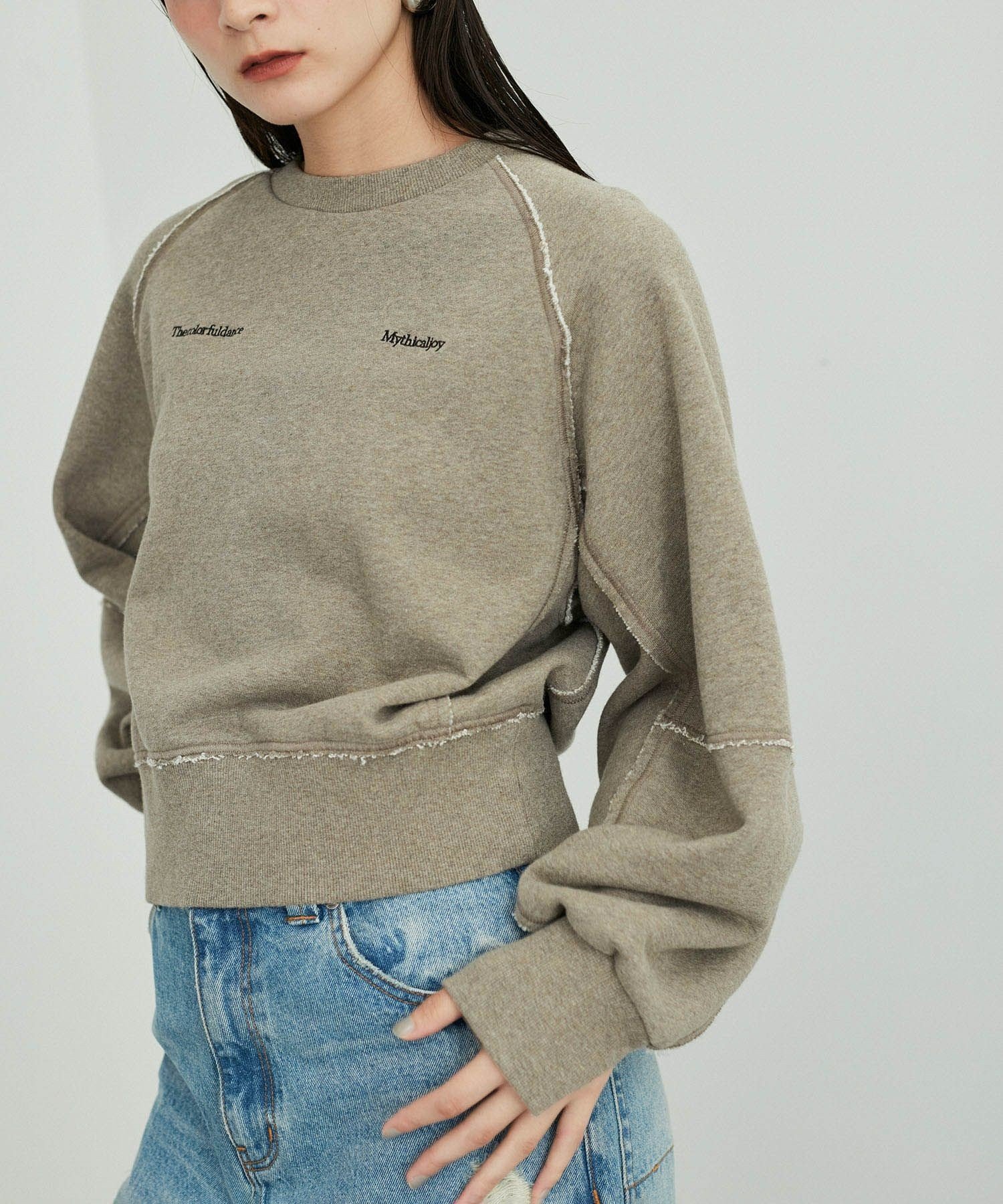 ADAM ET ROPE'｜スリットリブスウェット | Rakuten Fashion(楽天