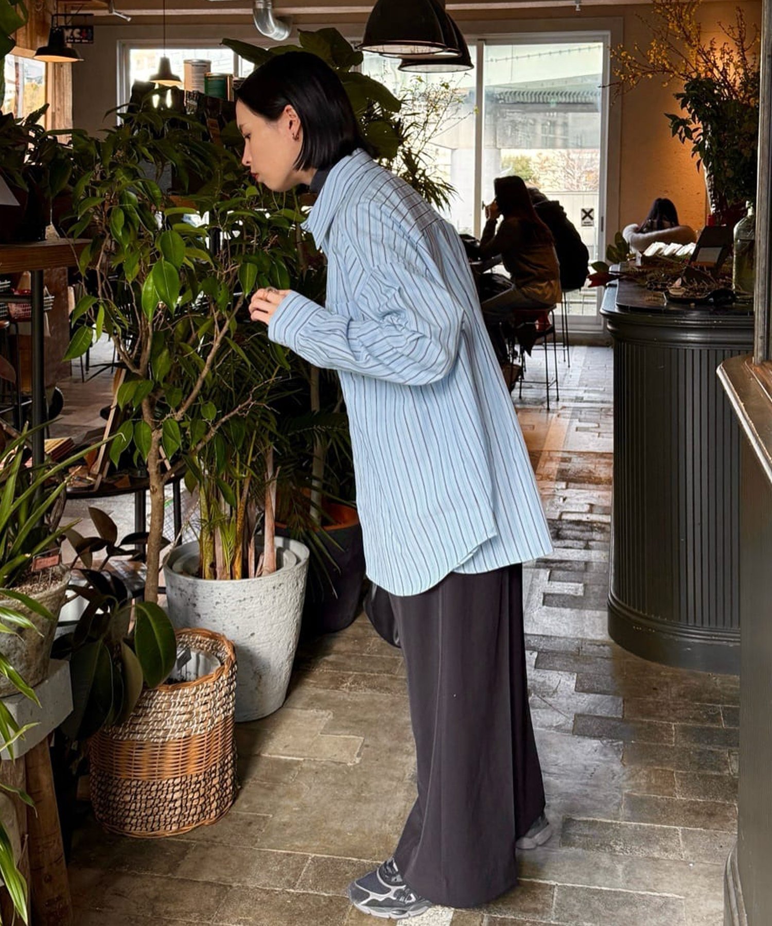 Discoat｜【ユニセックス】ドビーストライプオーバーシャツ | Rakuten