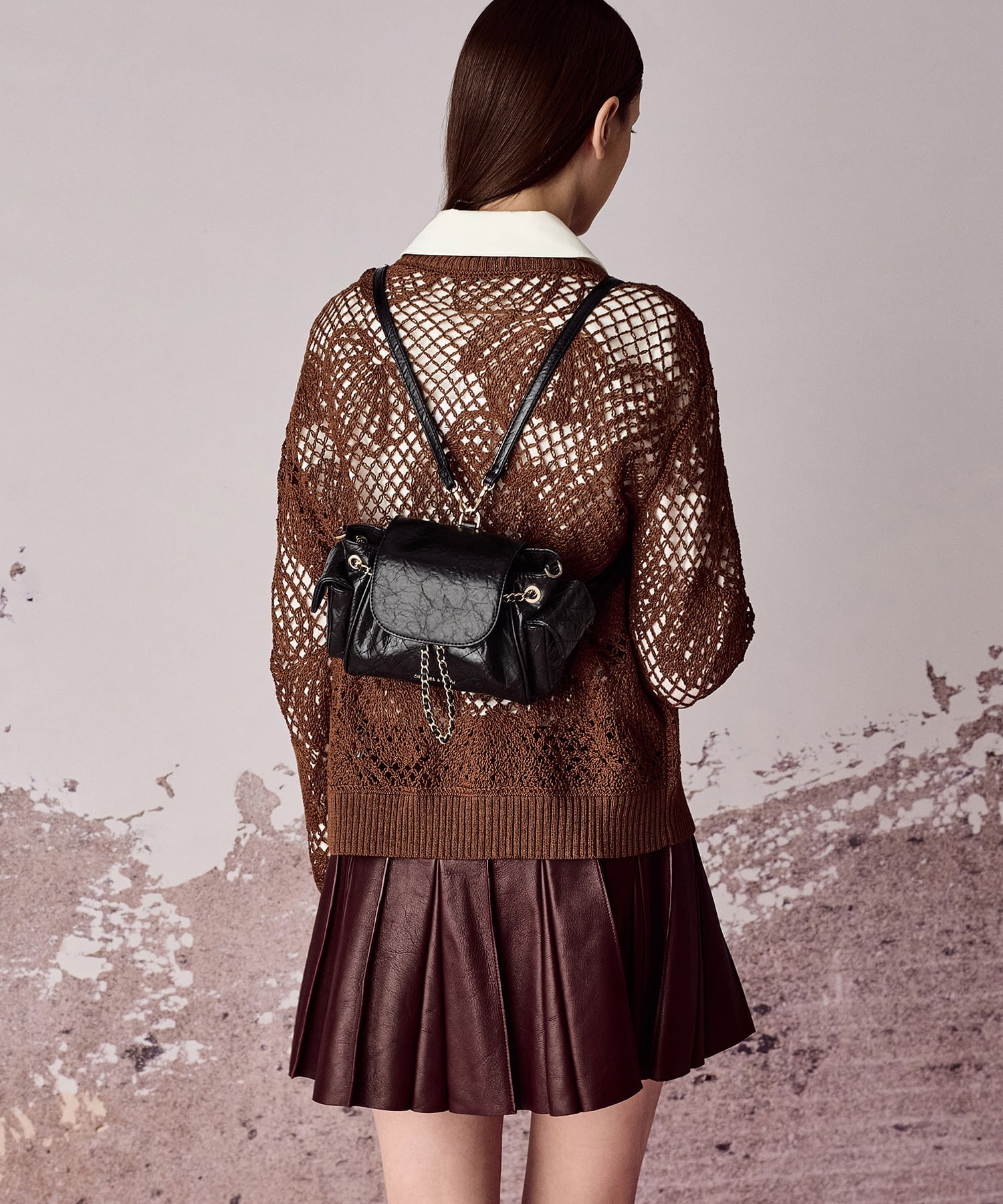 CHARLES & KEITH｜Duo ドゥオ ツーウェイフロントフラップバックパック