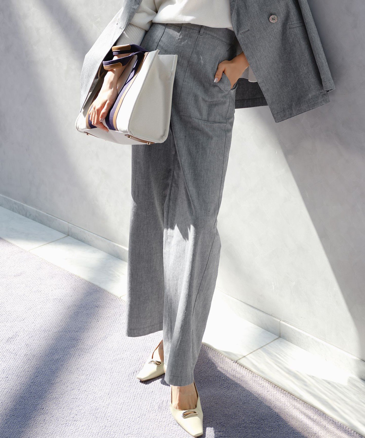 23区｜スラブツイルストレッチ ベイカーパンツ | Rakuten Fashion(楽天