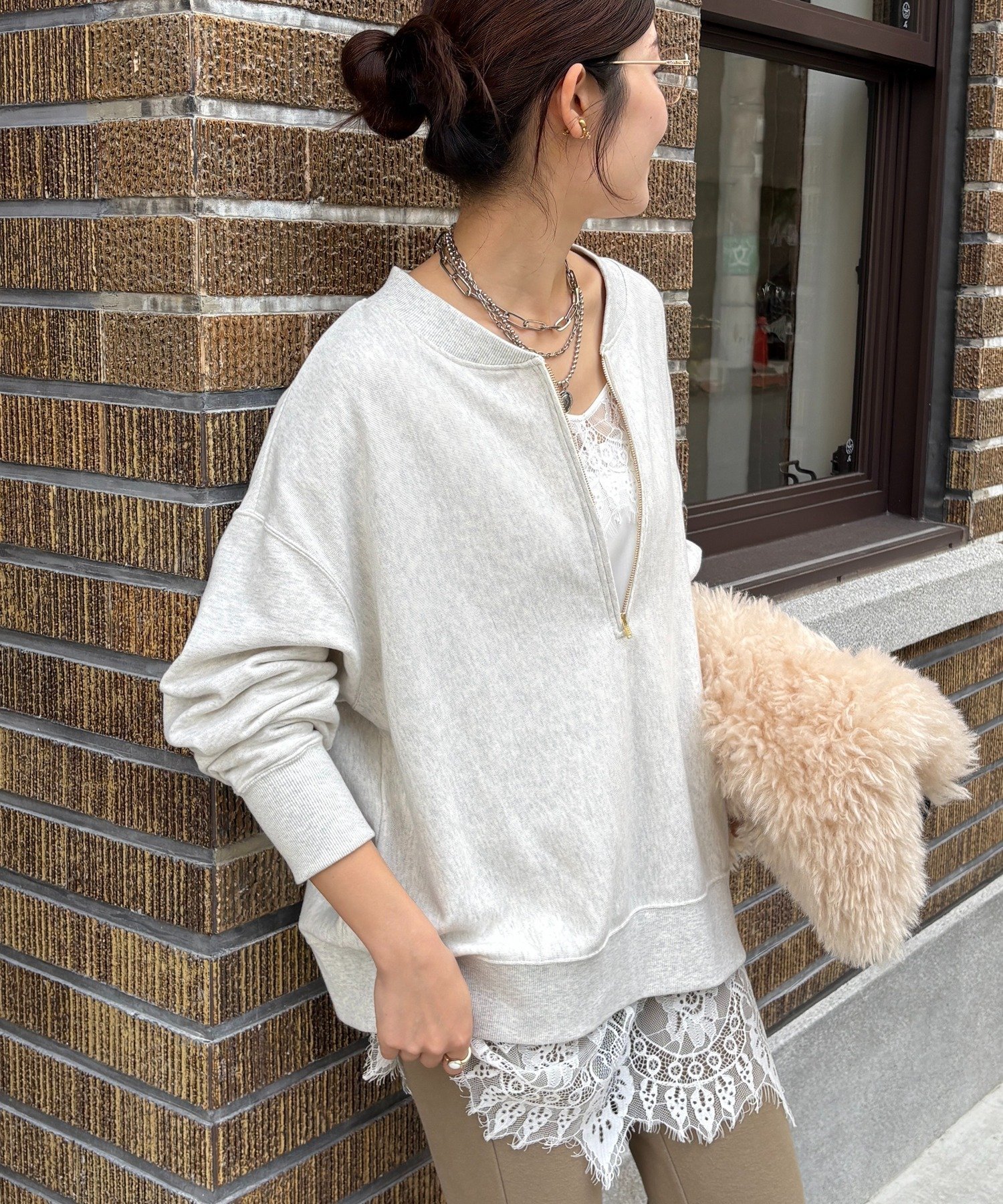 DOUDOU｜【新色追加】【インフルエンサー OKOCHI企画】ハーフジップ