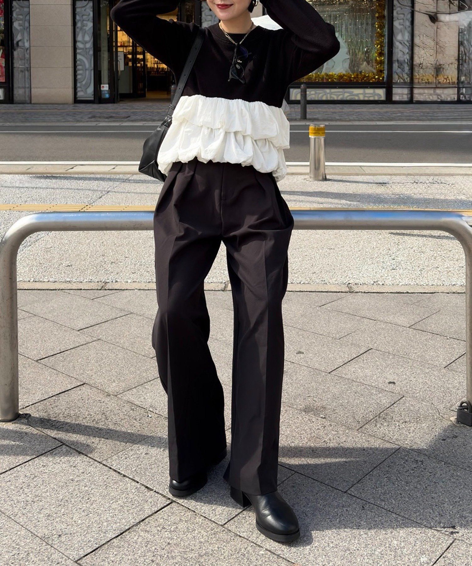 CAPRICIEUX LE'MAGE｜バルーンティアードプルオーバー | Rakuten