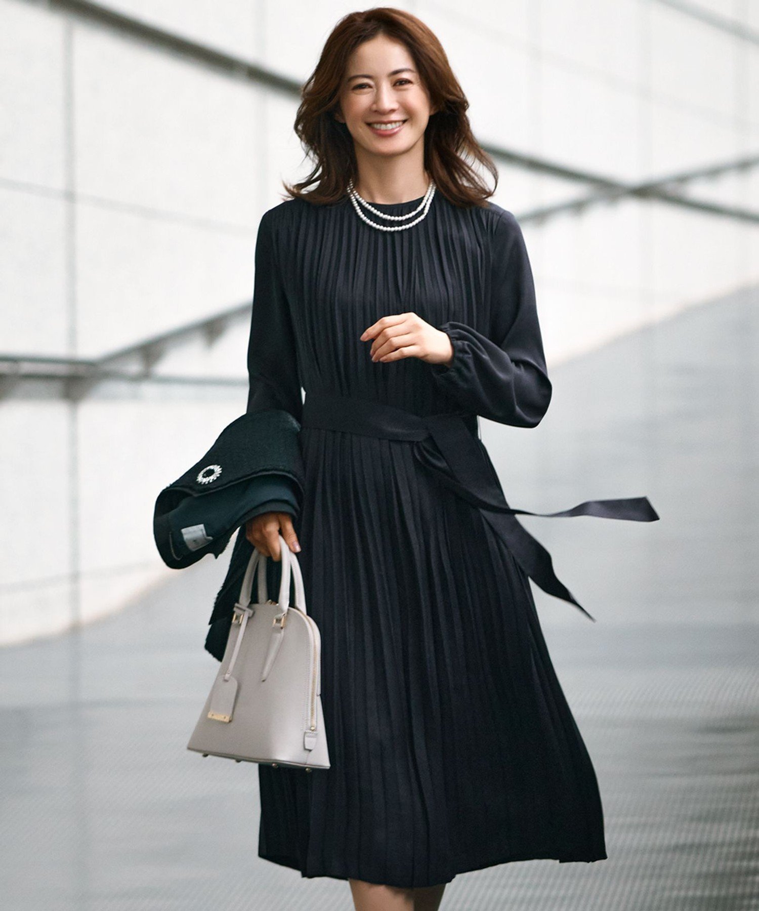 23区｜【洗える】クリスタルアムンゼン プリーツワンピース | Rakuten