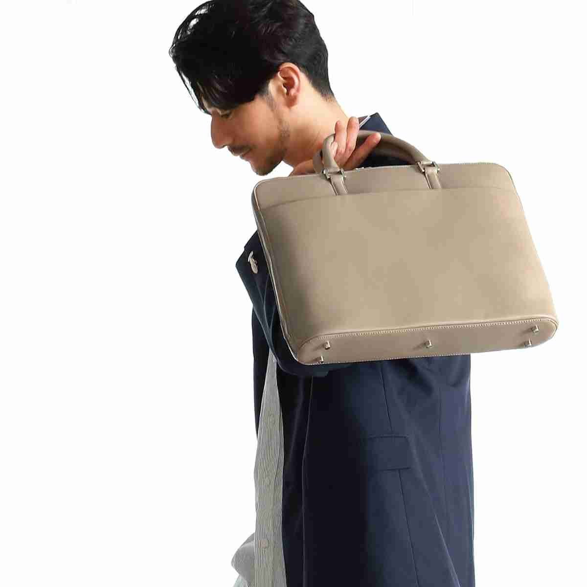 BLUE SINCERE｜本革 ビジネスバッグ 軽量 自立 14型PC可 撥水 メンズ