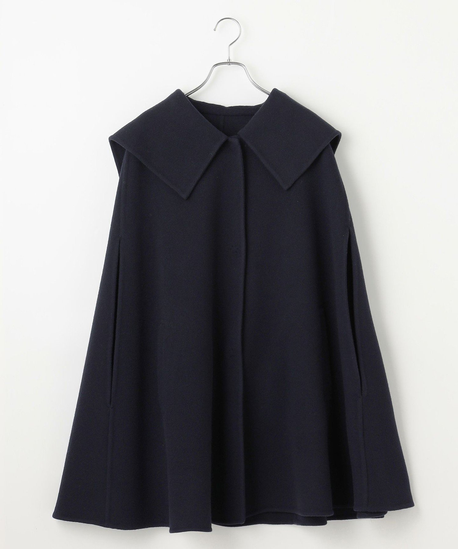 Newans｜セーラーカラーダブルフェイスケープコート | Rakuten Fashion