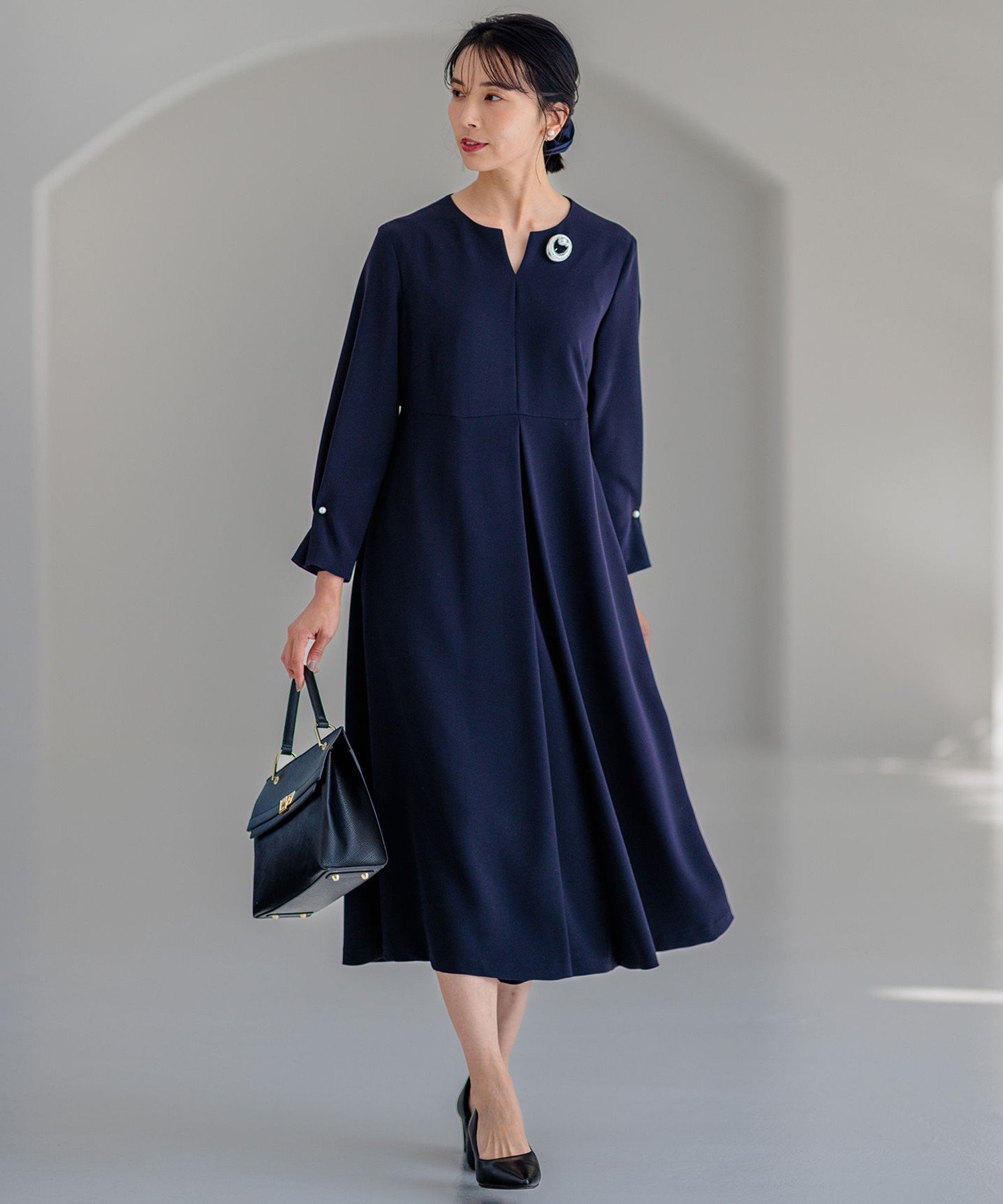 23区｜【VERYコラボ 】トリアセダブルジョーゼット ワンピース