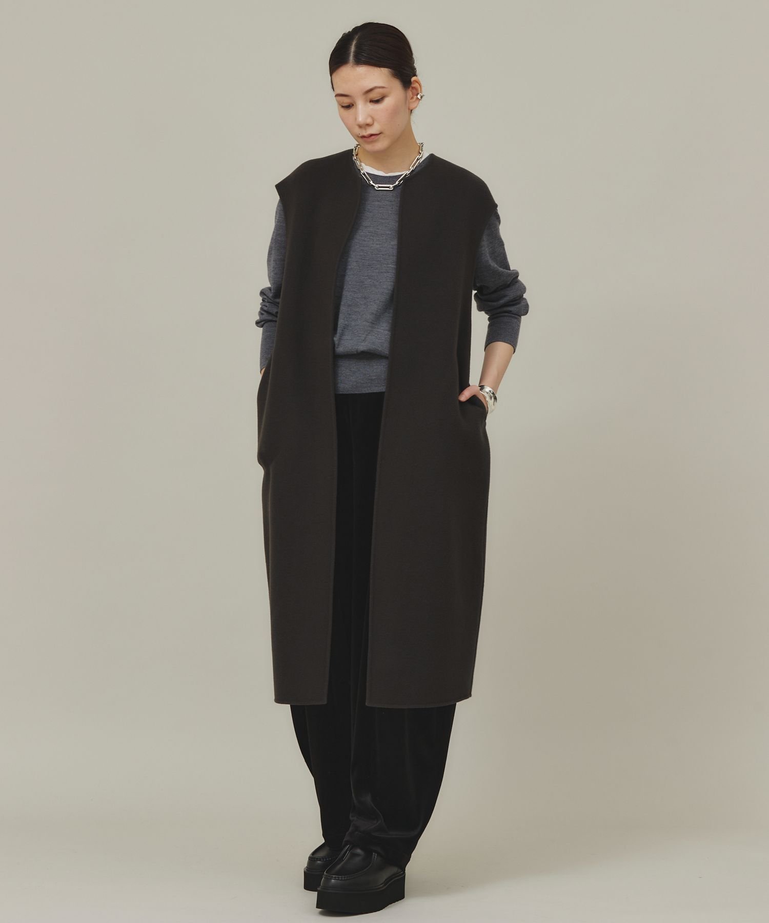 Curensology｜マンテコリバーロングベスト | Rakuten Fashion(楽天