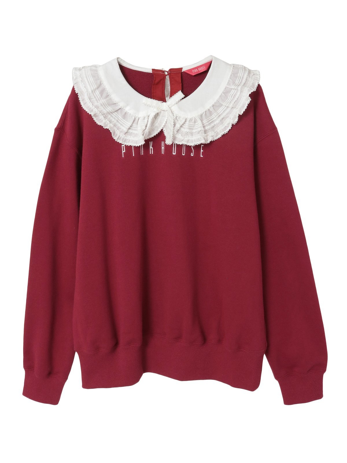 PINK HOUSE｜ローン衿付きロゴトレーナー | Rakuten Fashion(楽天