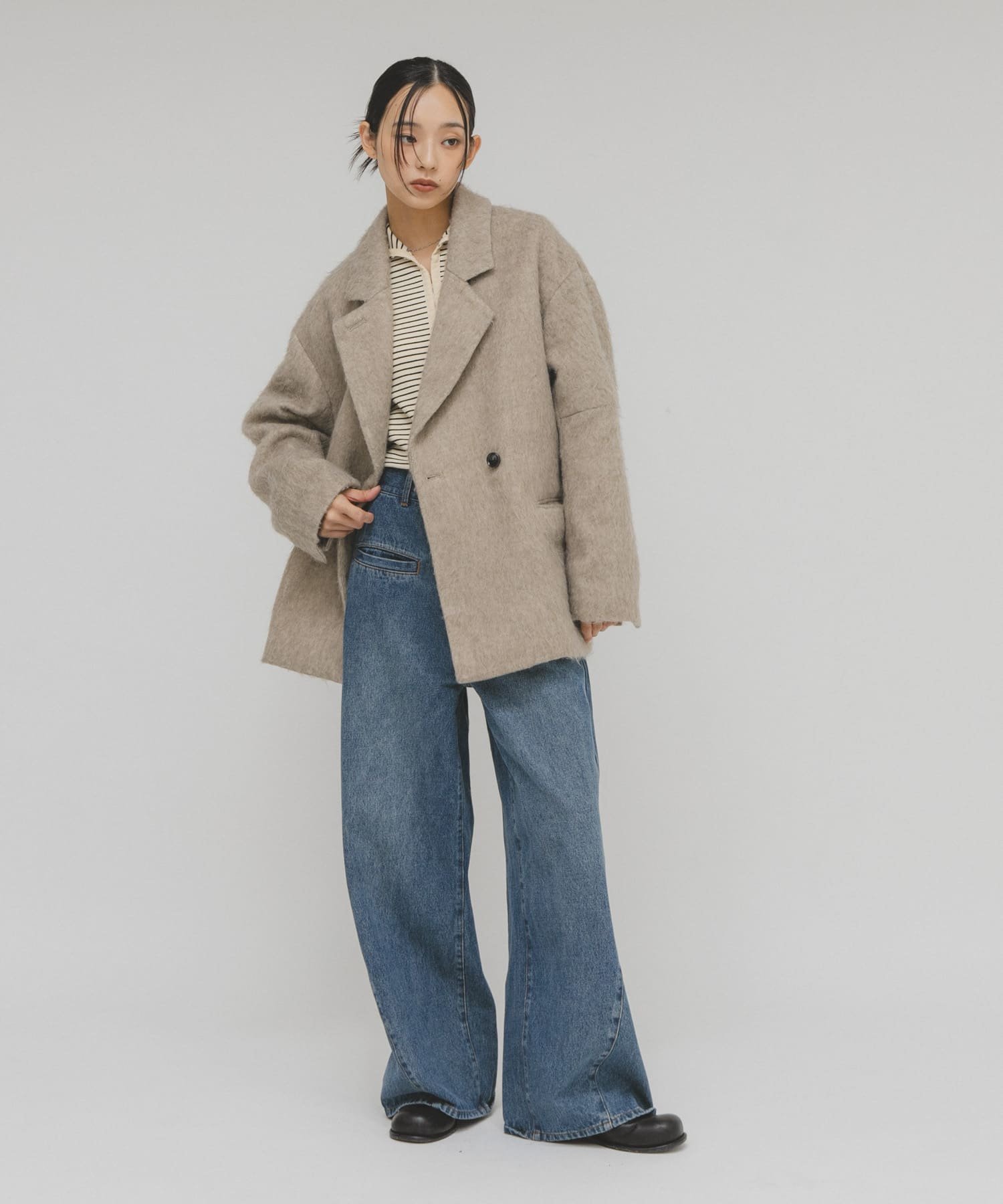 KBF｜シャギーテーラードジャケット | Rakuten Fashion(楽天