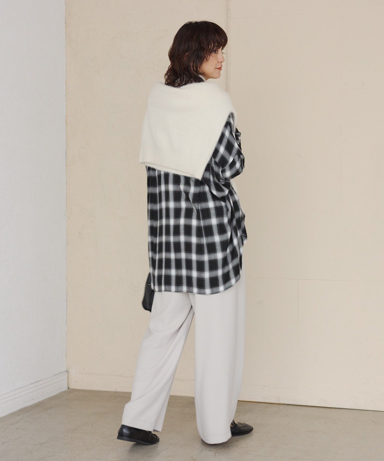 RIVE DROITE｜ウォッシュドチェックワイドシャツ | Rakuten Fashion