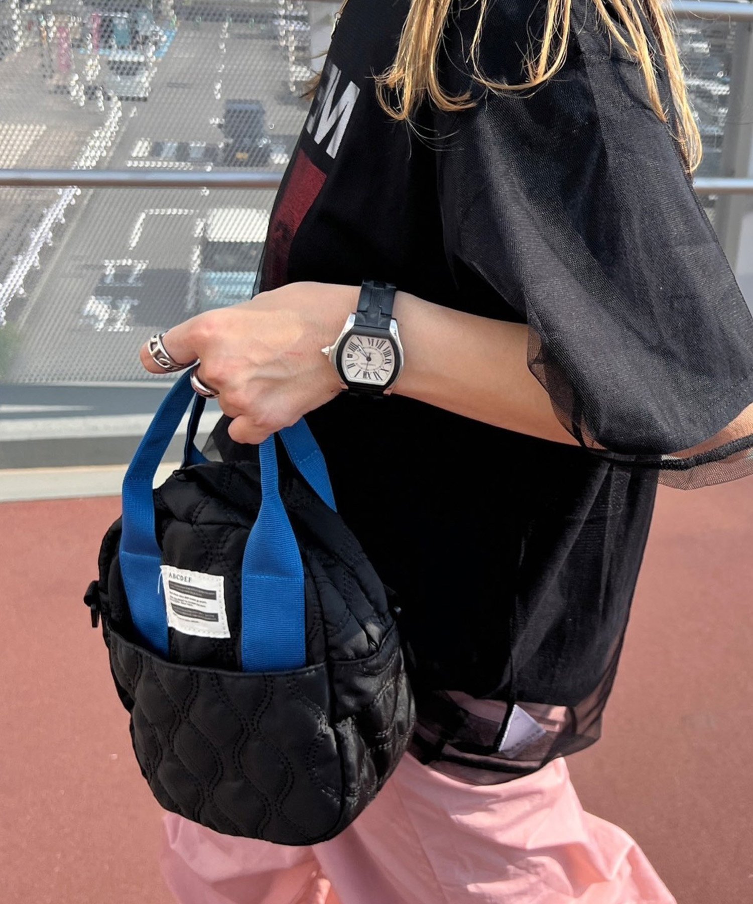 DEVICE｜ユニークタグ ナイロン ミニショルダーバッグ ノームコア