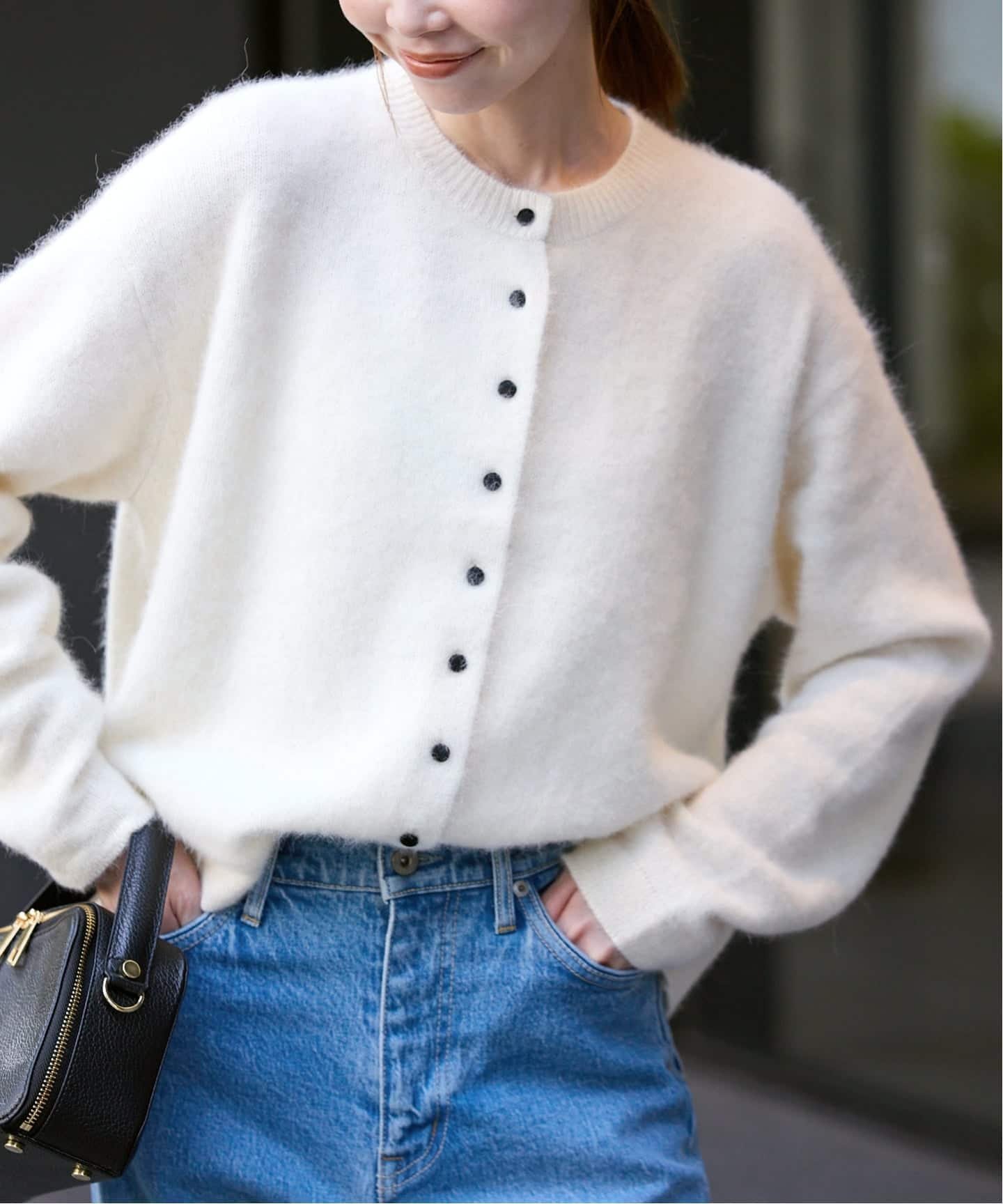 SLOBE IENA｜フォックスアルパカカーディガン | Rakuten Fashion(楽天