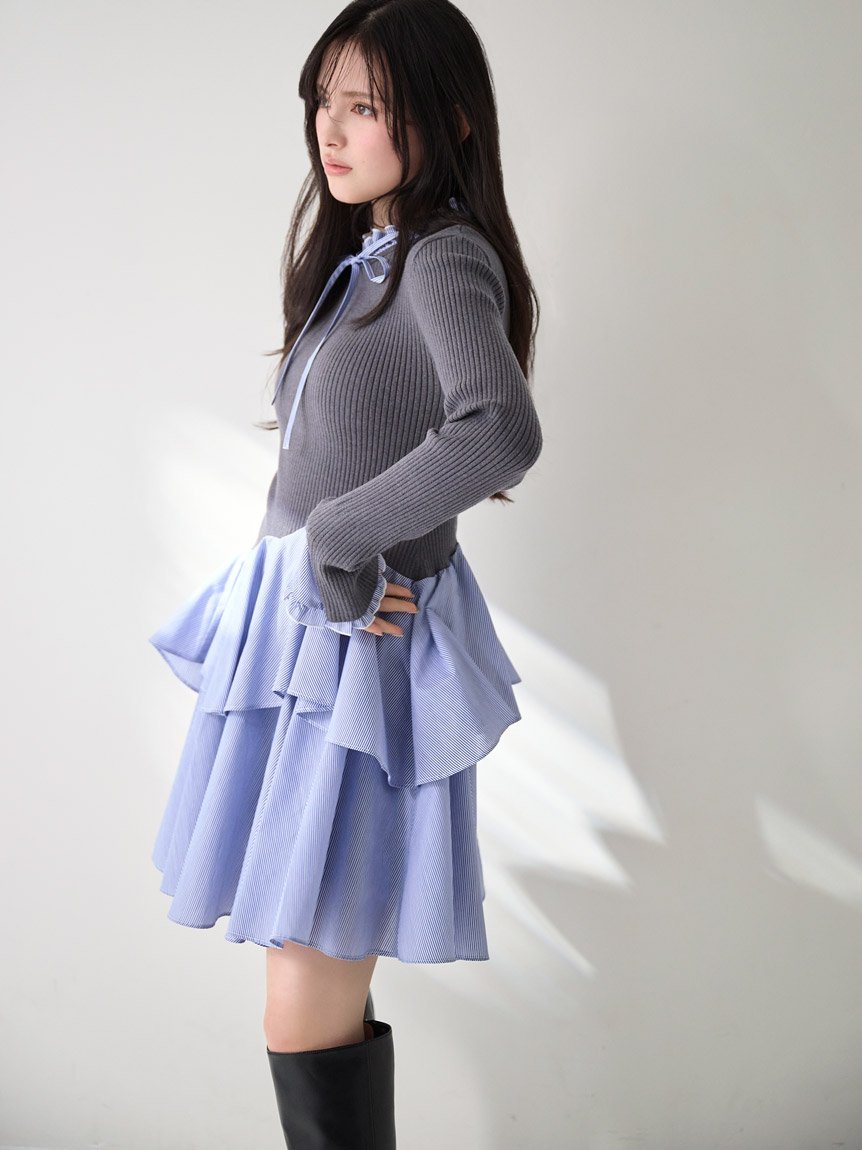 SNIDEL｜Sustainableドッキングミニニットワンピース | Rakuten