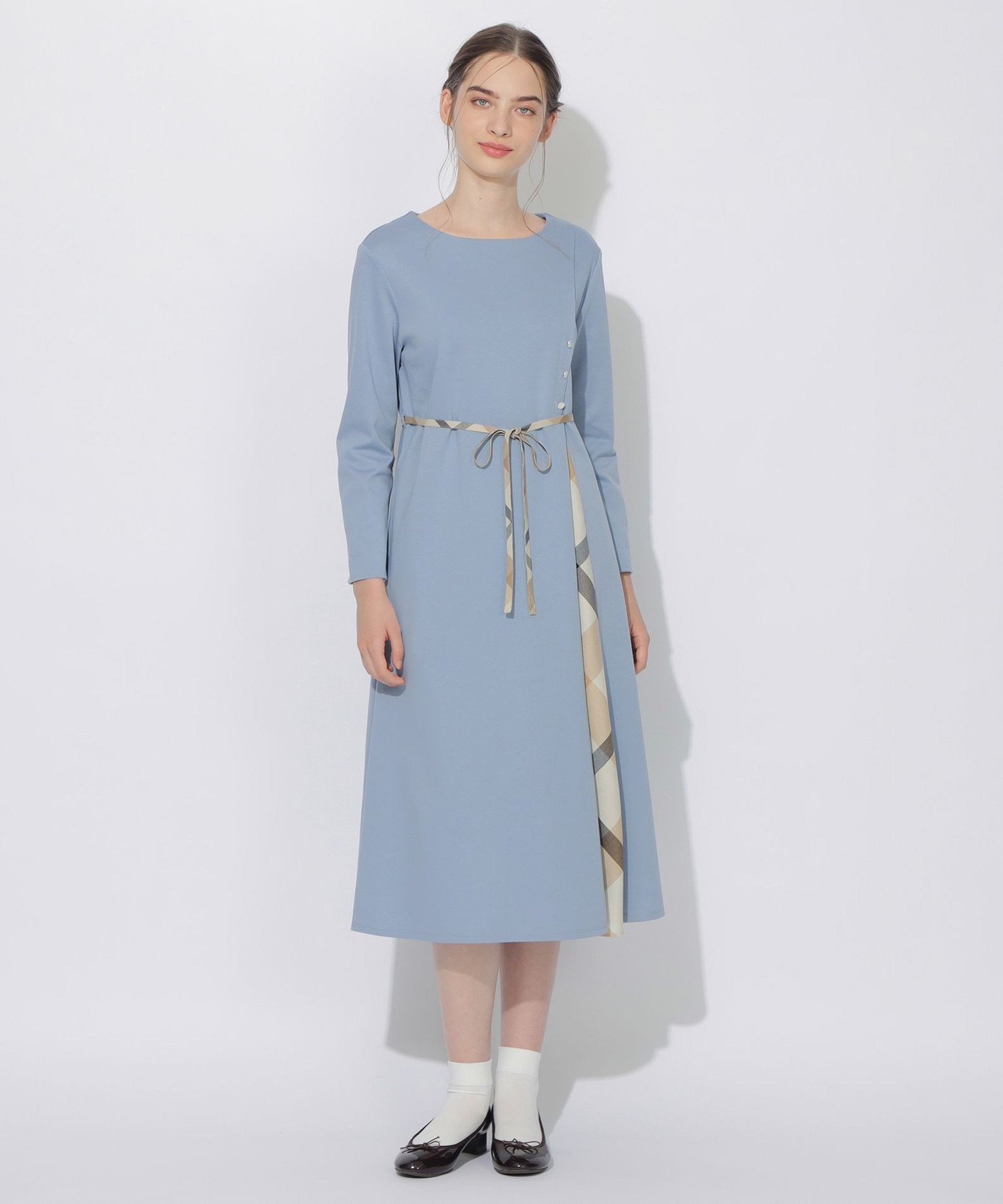 BLUE LABEL / BLACK LABEL CRESTBRIDGE｜アシンメトリーチェック切替Me