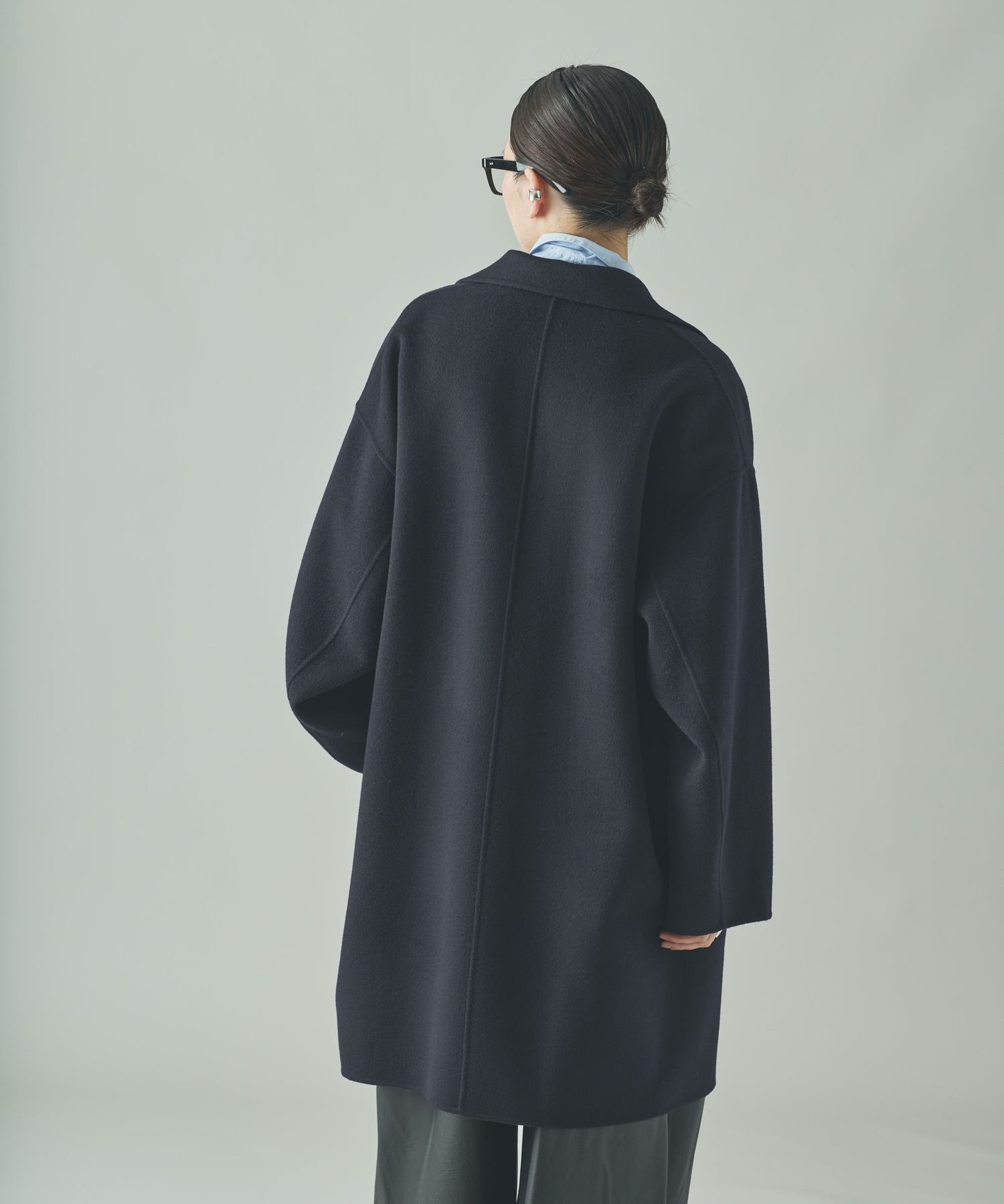 【出品明日まで】カレンソロジー ウールカシミヤビーバーコート　ネイビー Curensology｜<C.S.G>ウールカシミヤビーバーコート | Rakuten Fashion