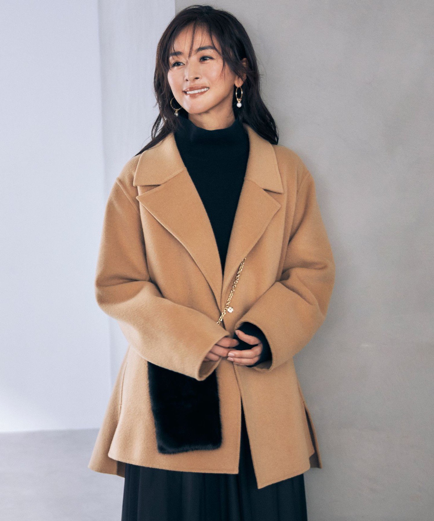 自由区｜ウールリバーショート コート | Rakuten Fashion(楽天