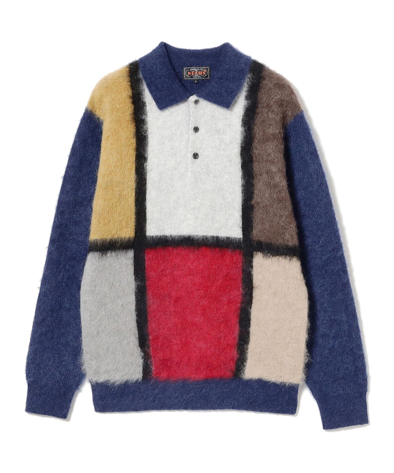 BEAMS MEN｜ BEAMS PLUS / シャギー ニット ポロシャツ | Rakuten