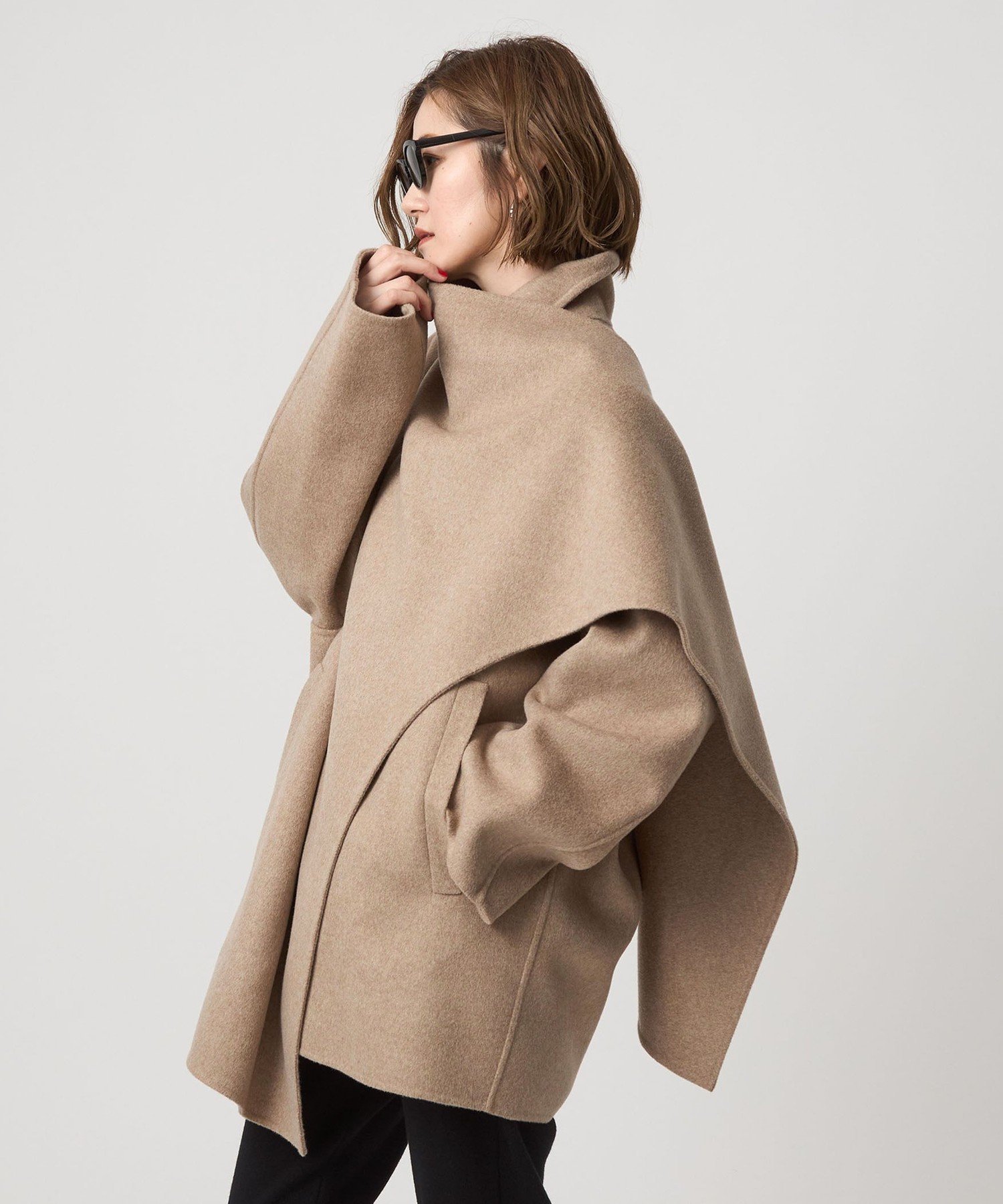 ＜conte＞リバー ストールコート ベージュ UNITED ARROWS｜<conte>リバー ストールコート | Rakuten Fashion(楽天