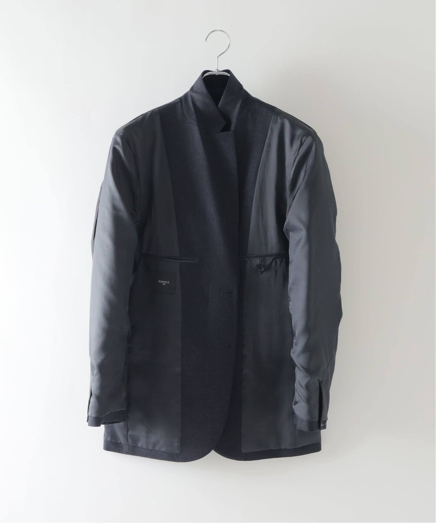 EDIFICE｜SUPER 120's ウールサキソニー 2ボタン ジャケット