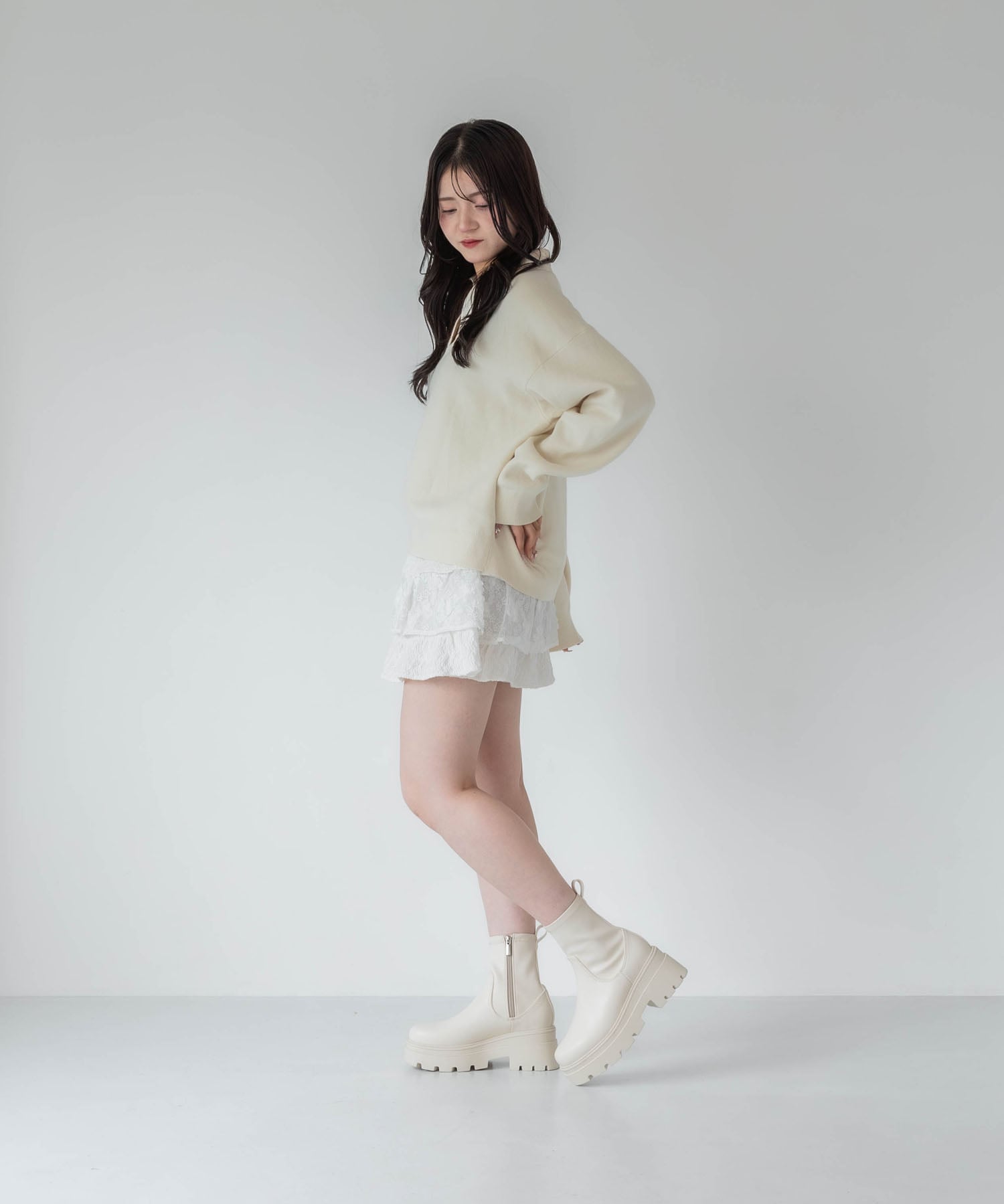 EVOL｜ソフトストレッチ厚底ブーツ | Rakuten Fashion(楽天