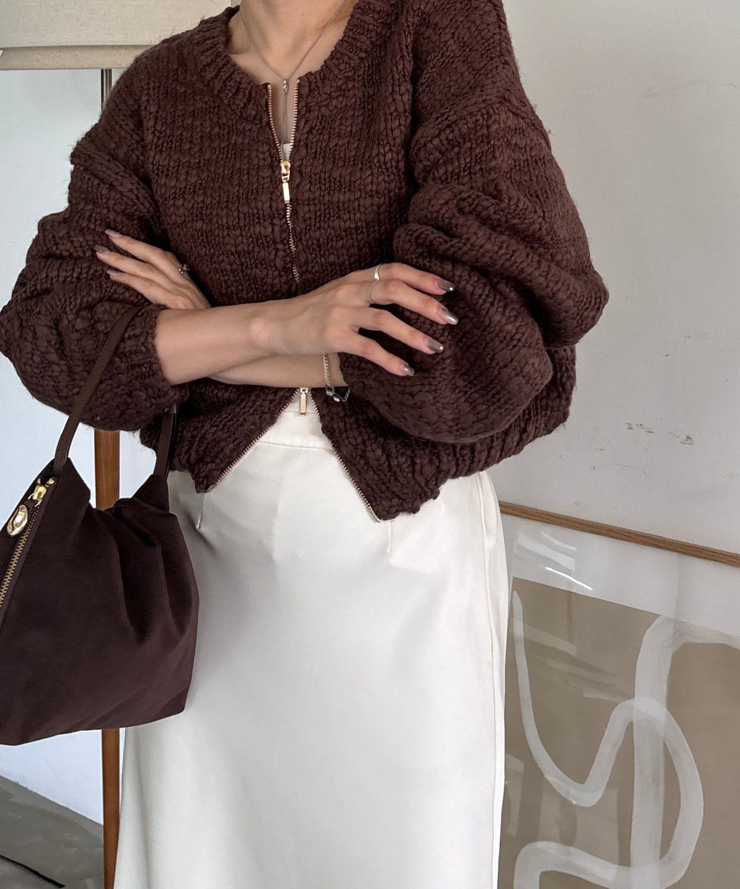 gemeil｜【LE'MAGE×gemeilコラボ】スラブカーディガン | Rakuten