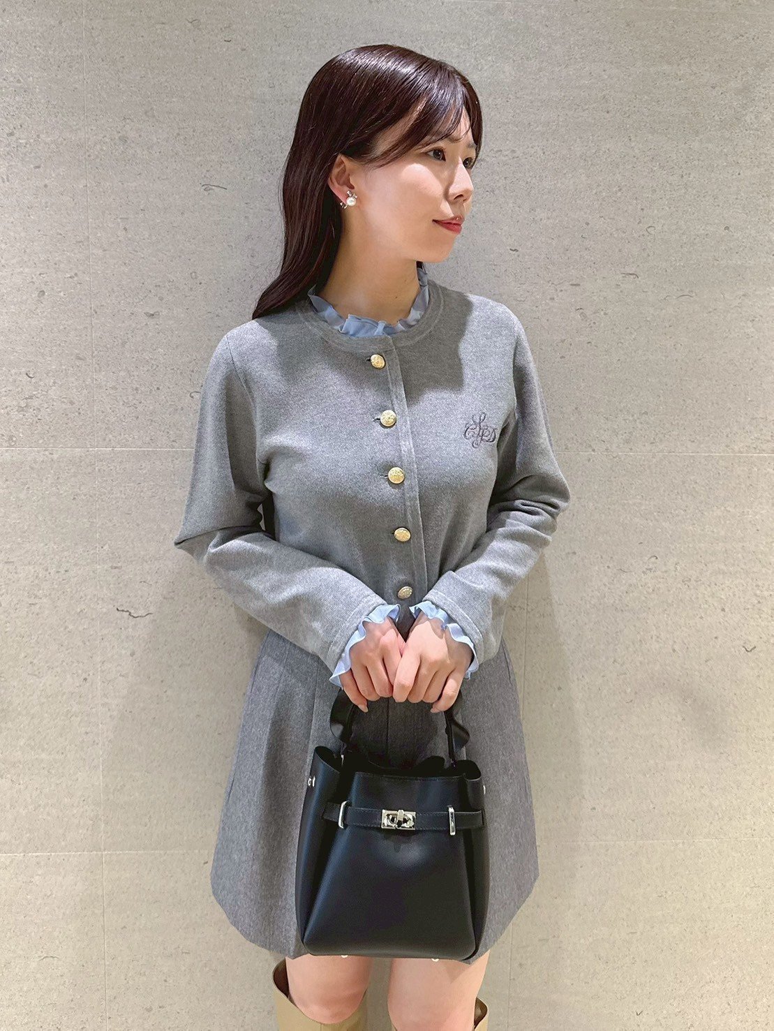 CELFORD｜【限定カラーあり】フリルデタッチャブルカーディガン