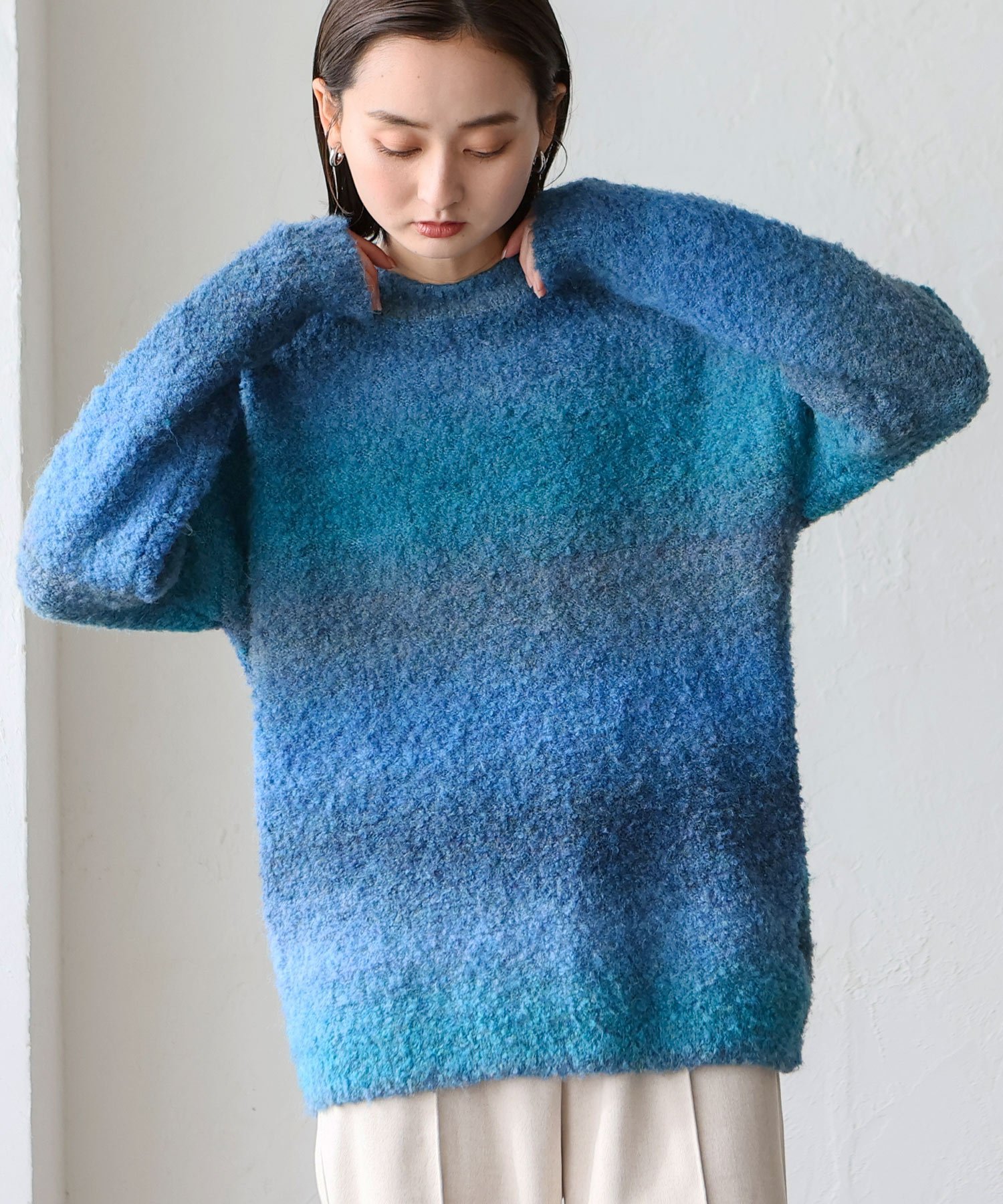 VitaFelice｜グラデーションプルオーバーニット | Rakuten Fashion