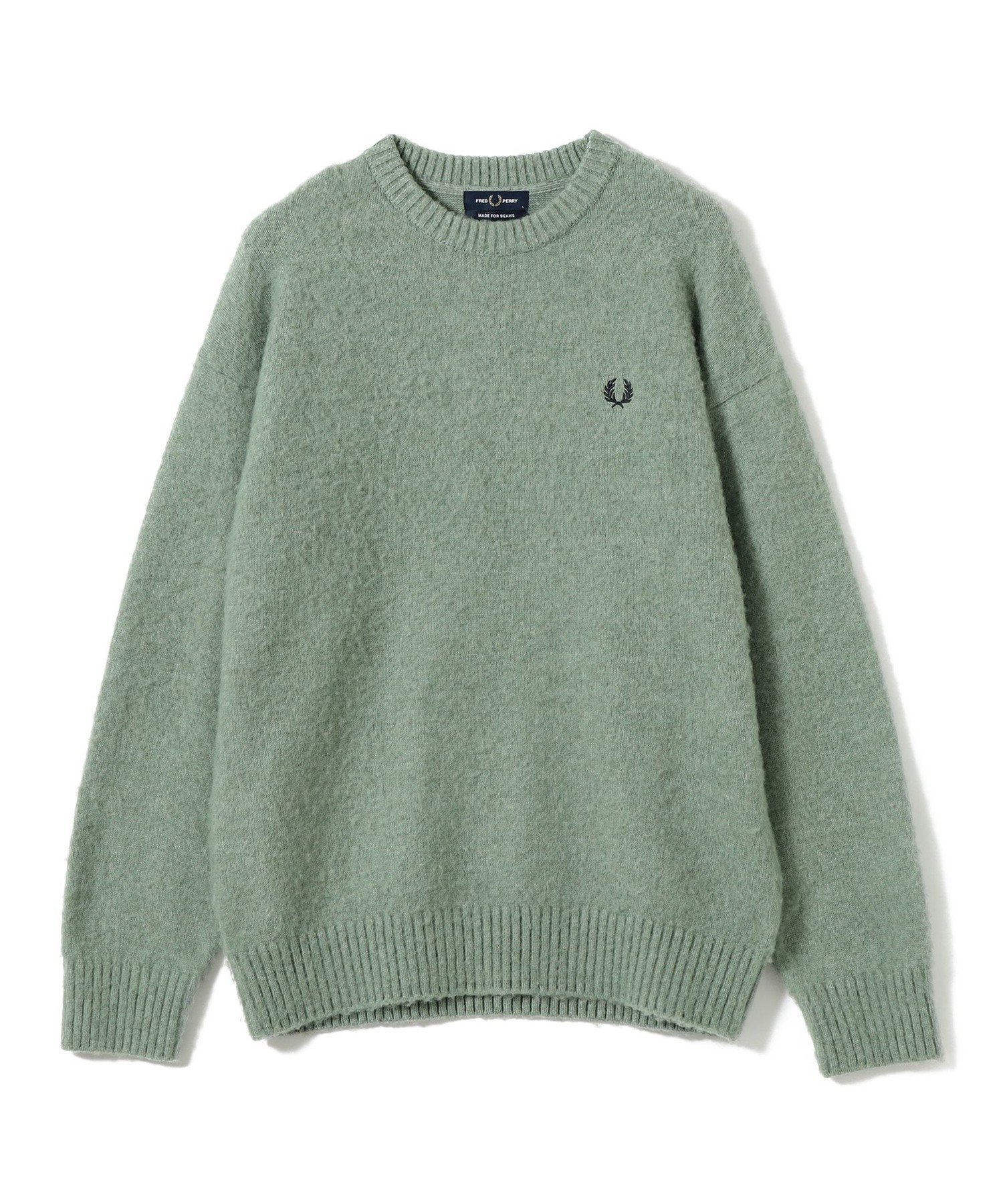 BEAMS MEN｜【別注】FRED PERRY / フラッフィー クルーネックニット