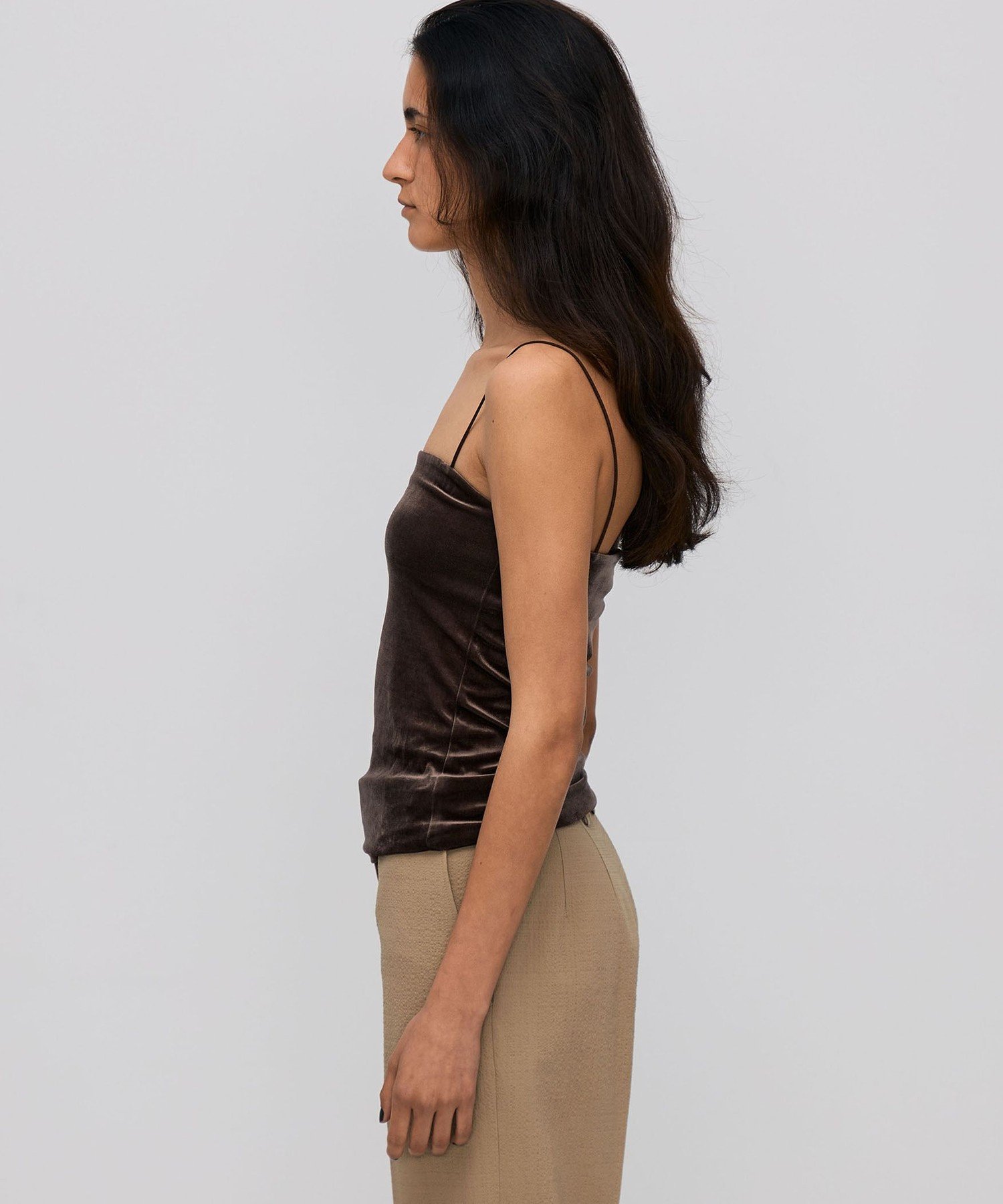 TOMORROWLAND｜inner piece ベロアジャージー カップインキャミソール