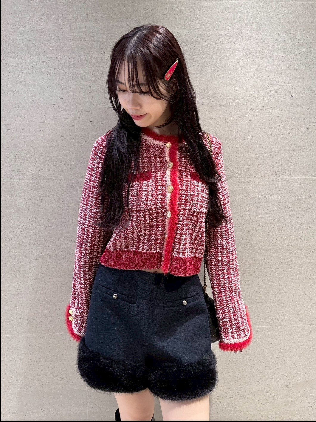 LILY BROWN｜【LILY BROWN×MARY QUANT】ツイードニットジャケット