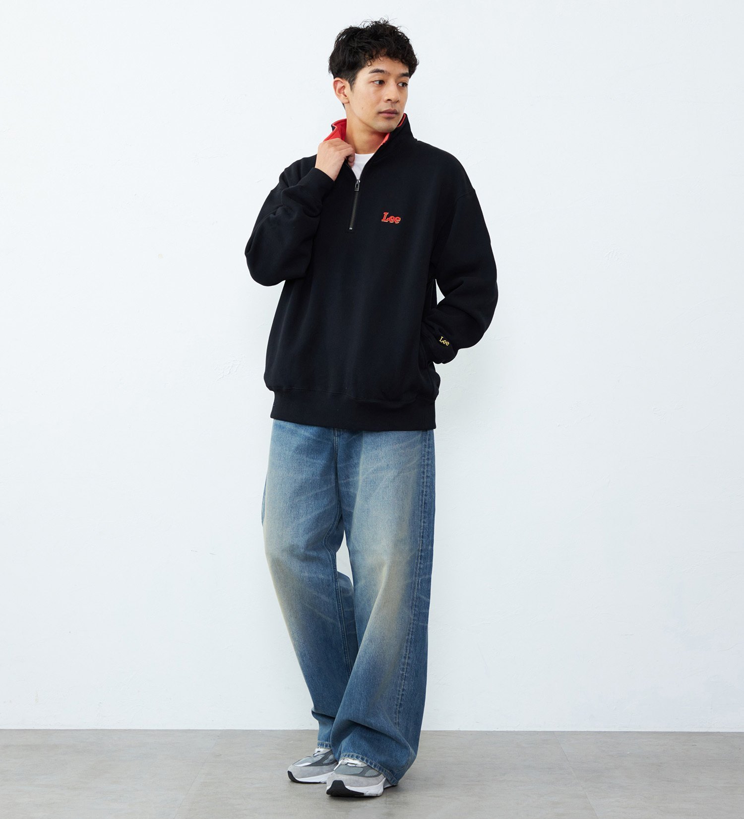 EDWIN ONLINE MALL｜Lee ハーフジップスウェット 裏起毛 | Rakuten