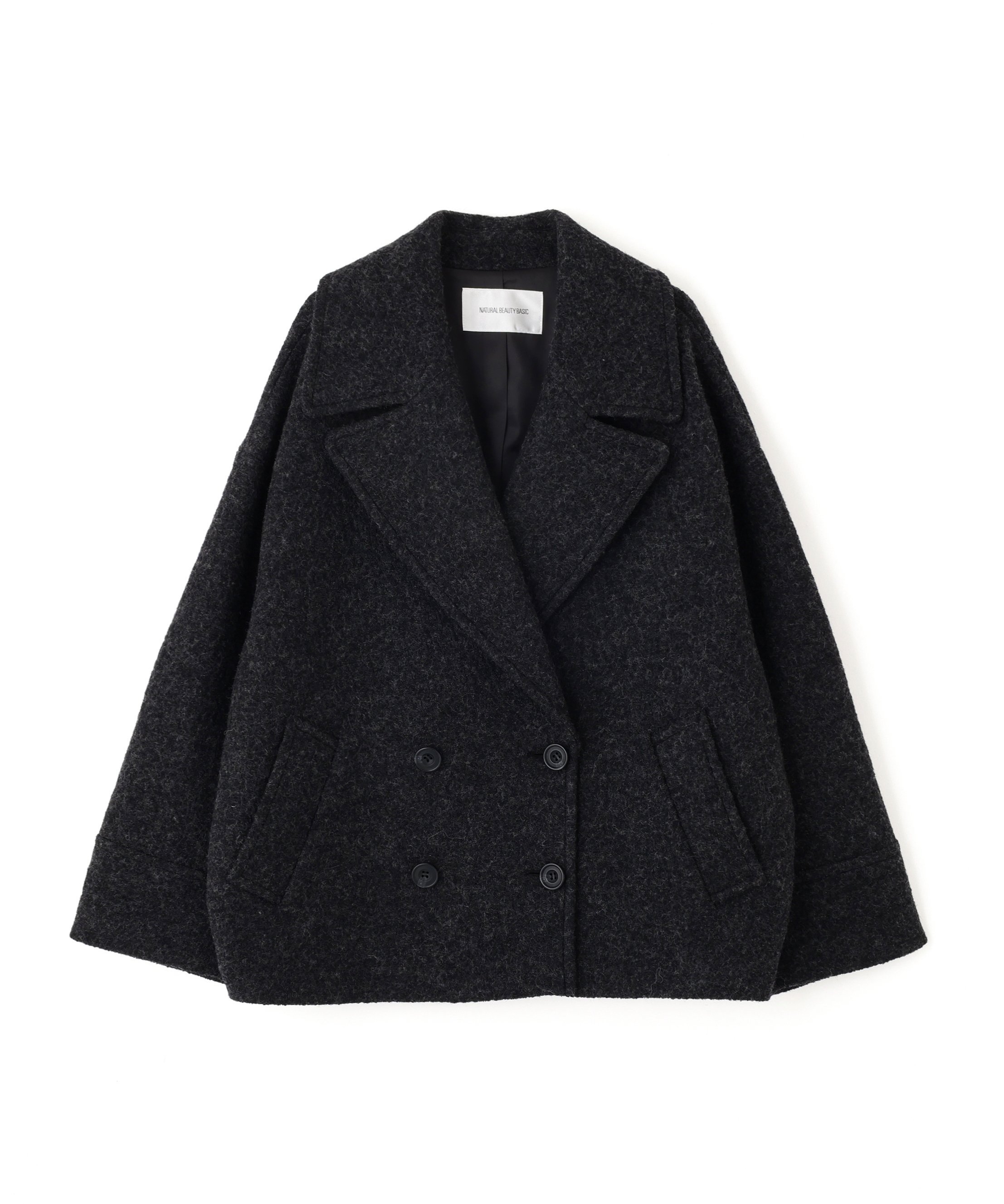 NATURAL BEAUTY BASIC｜ウーリーフォルムハーフコート | Rakuten