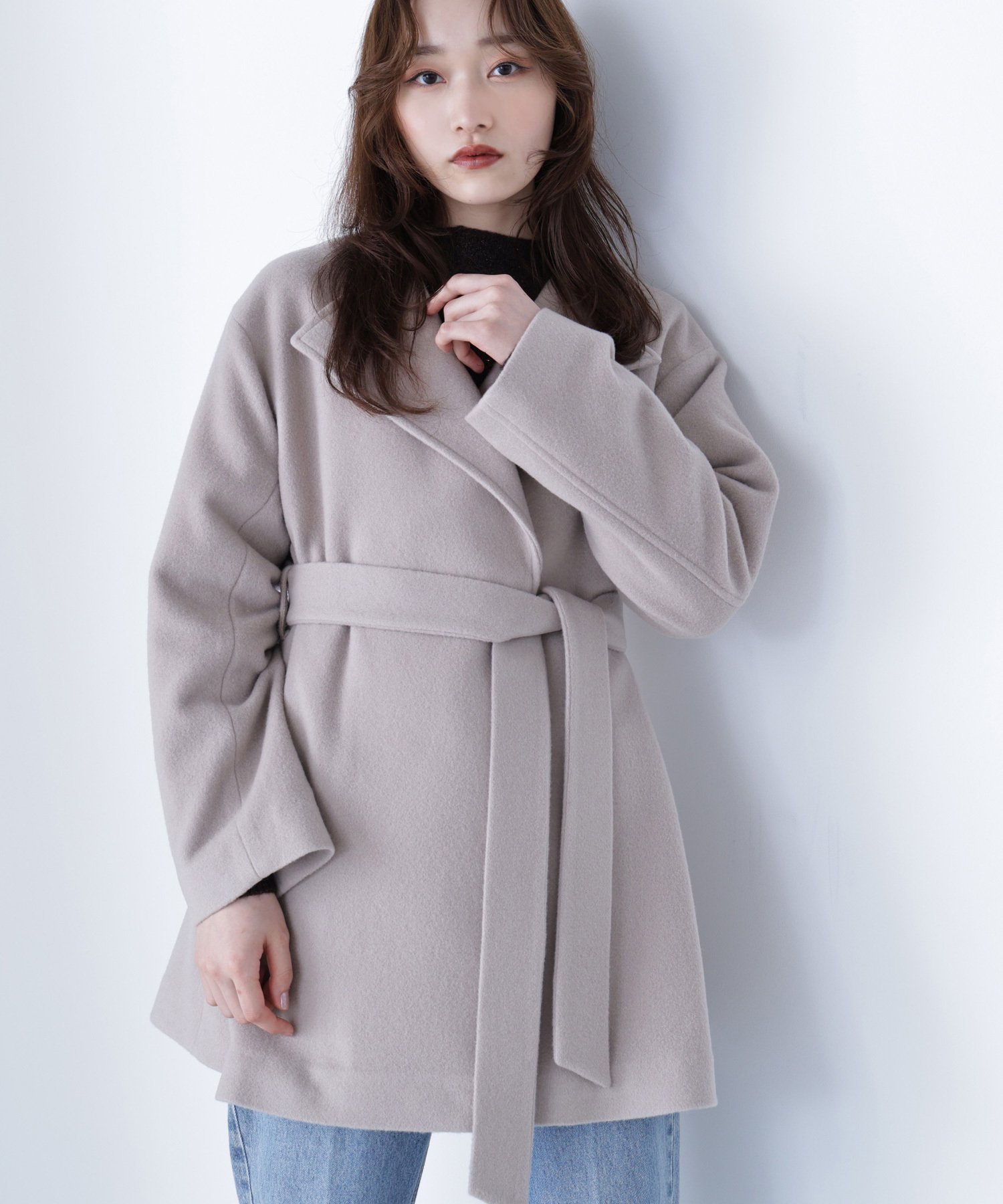 NATURAL BEAUTY BASIC｜ベルテッドミディコート | Rakuten Fashion