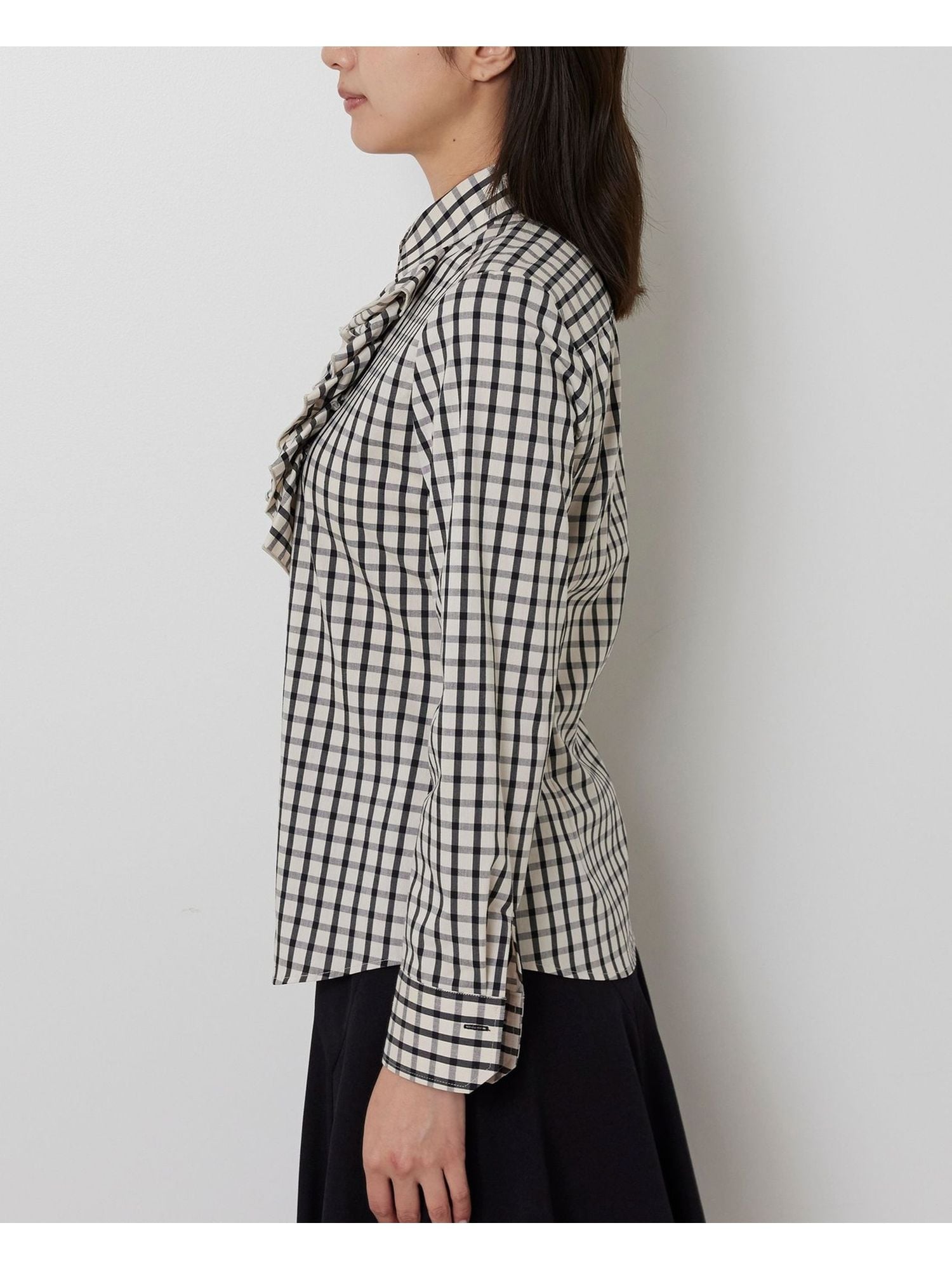NARACAMICIE｜チェックフリル長袖シャツ | Rakuten Fashion(楽天