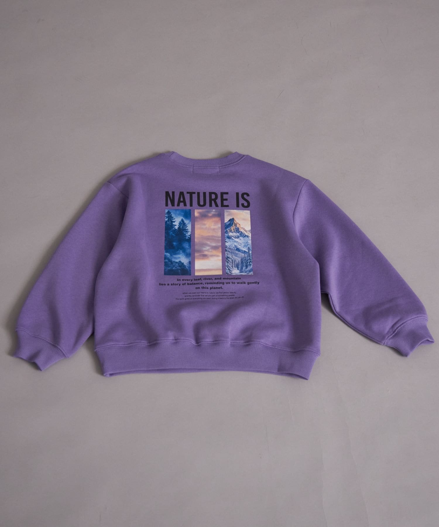 pairmanon｜裏起毛 フォトプリント スウェット トレーナー【PAIRMANON