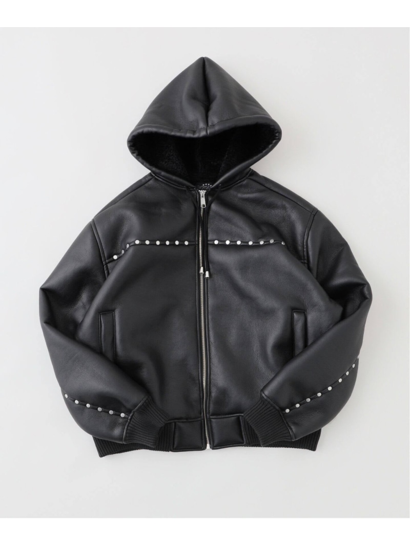 楽天市場】417 EDIFICE 【AFB / エーエフビー】STUDDED HOODED BOMBER