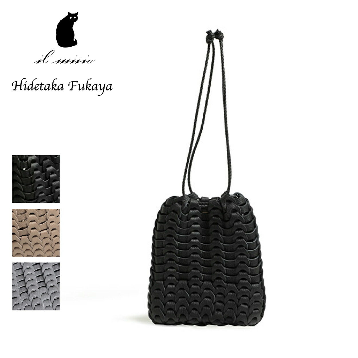 楽天市場】イルミーチョ il micio バッグ 巾着 ドローストリング