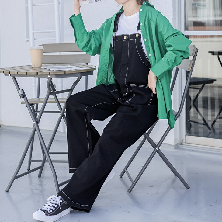 楽天市場】【半額クーポン対象】オーバーオール デニム サロペット