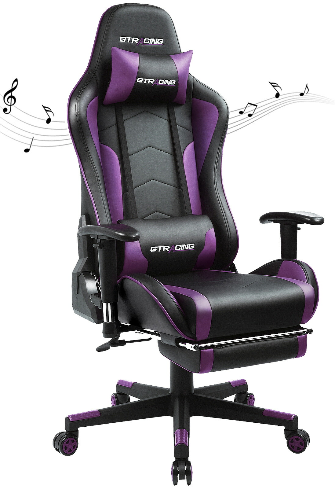 楽天市場】【送料無料】GTRACING ゲーミングチェア スピーカー付き