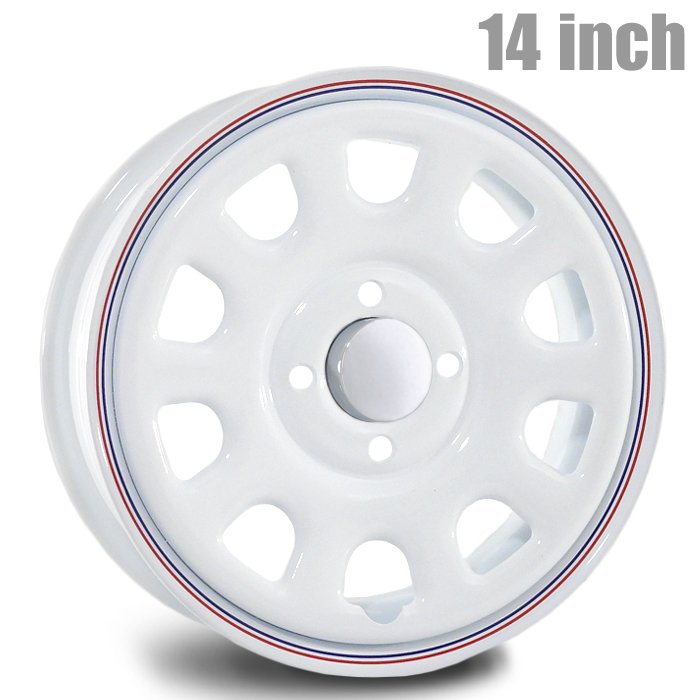 楽天市場】デイトナ 14インチ ホイール 4本セット 14×5.0J +42 4H