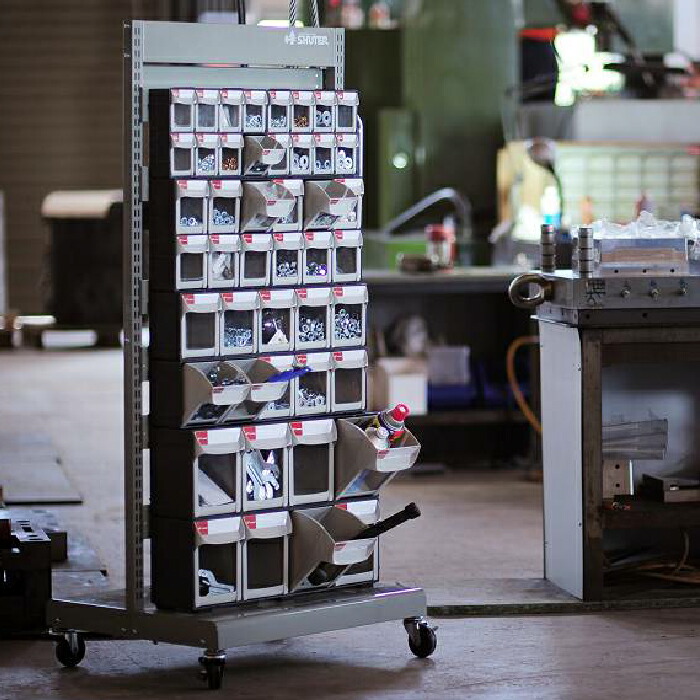 たのメル便】スロットキャビネット 収納スペース＆キャスター付き たの