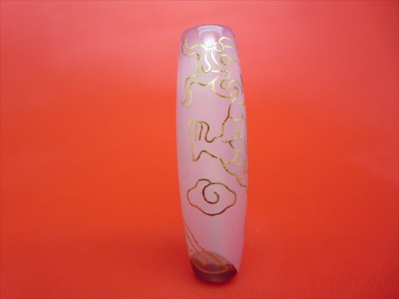 楽天市場】【チベット銀線天珠】龍神天珠約50×15mm【古銅】【鉱物