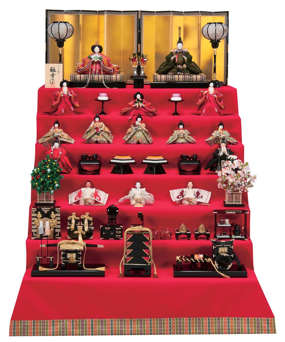 楽天市場】ひな人形 平安桂甫 七段の通販