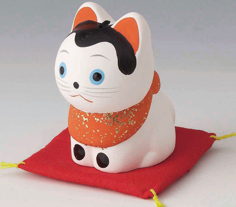 楽天市場】開運・魔除けに。 陶器製 狛犬・駒犬 (小) 赤座布団付きです