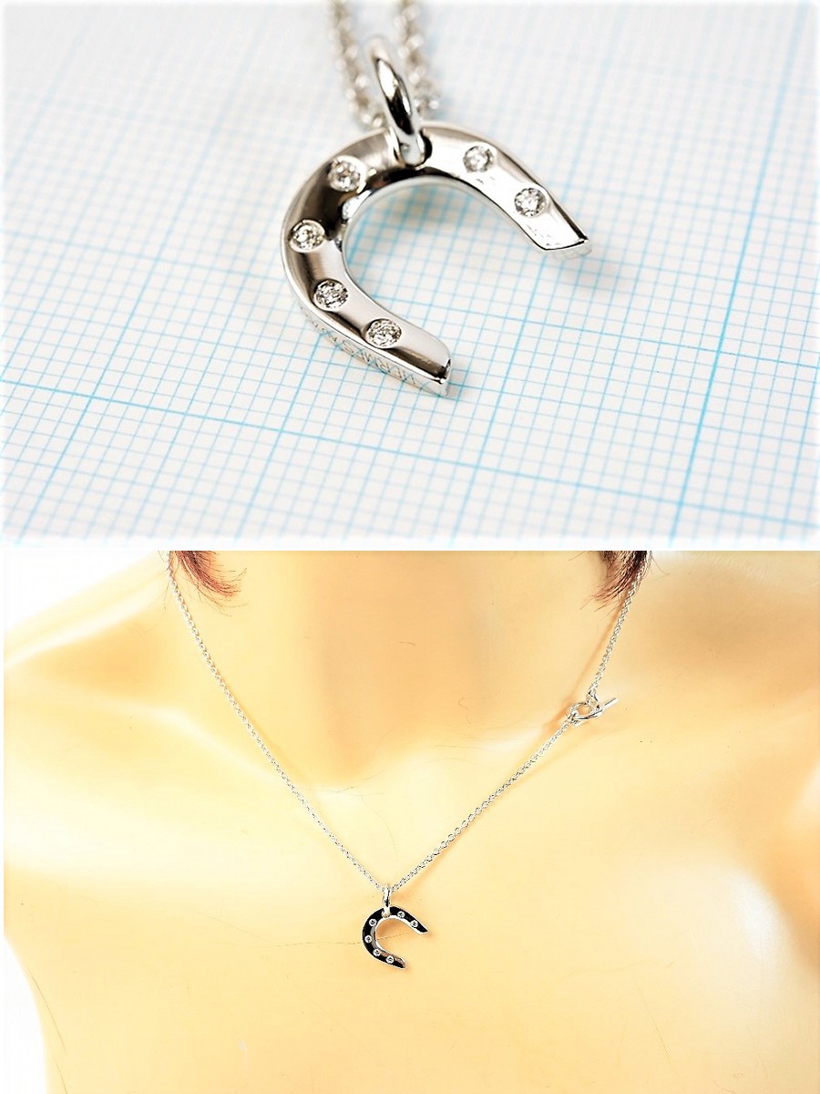 楽天市場】エルメス ホースシュー ネックレス ホワイトゴールド 6P