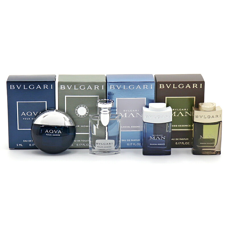 楽天市場】ブルガリ BVLGARI 香水5ml×4本セット メンズギフト