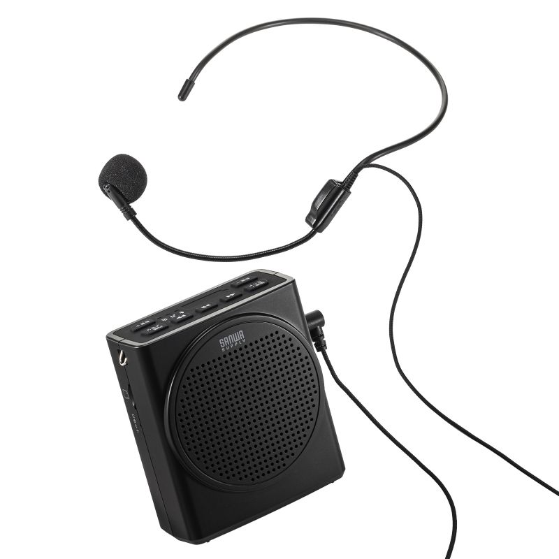 楽天市場】拡声器 ハンズフリー ポータブル マイク 有線 13W出力 小型
