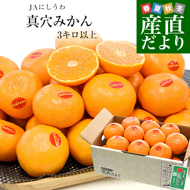 楽天市場】【年内発送間に合います】愛媛県 JAにしうわ 真穴みかん 3
