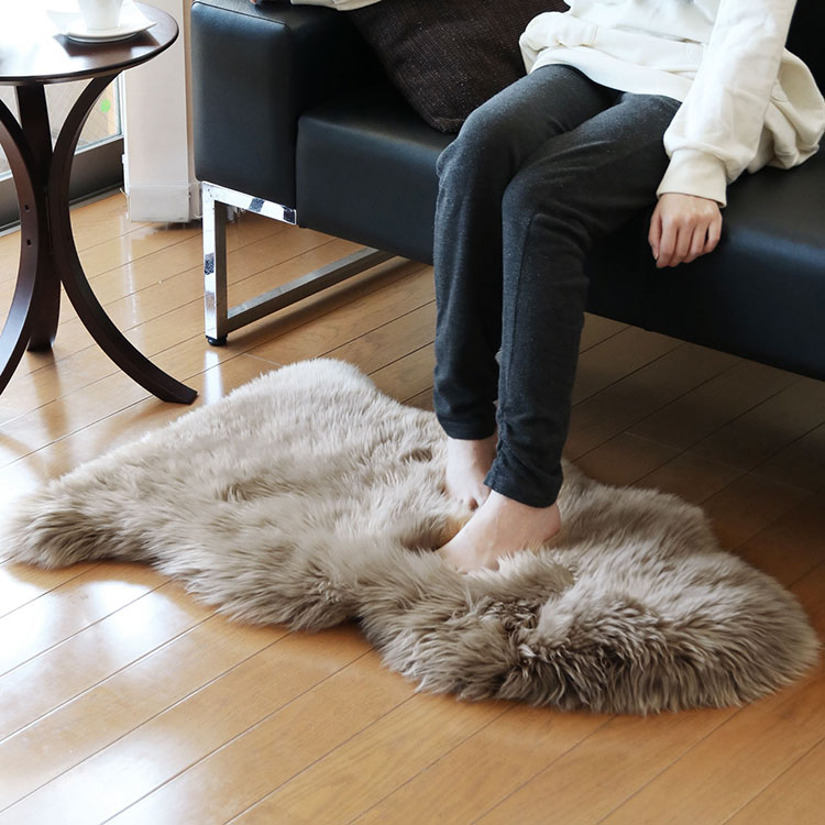楽天市場】ムートン ラグ 1匹物 ファー ラグマット カーペット