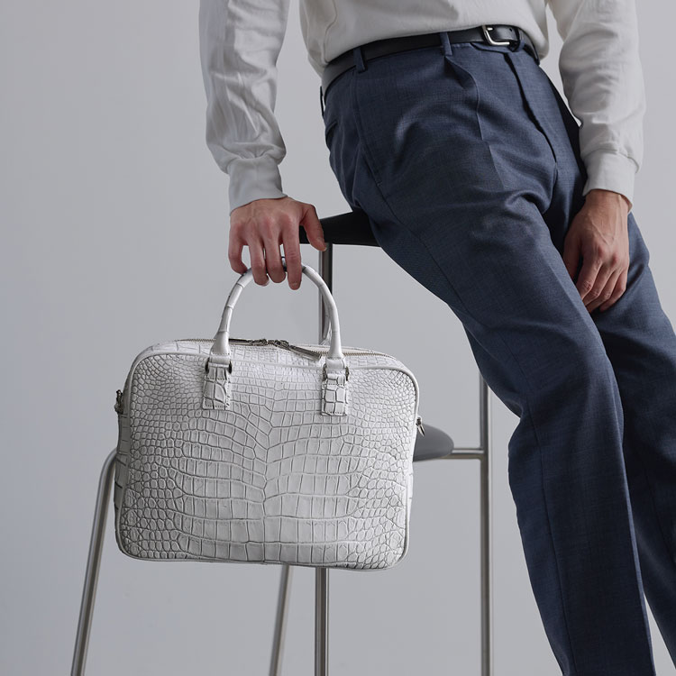 楽天市場】日本製 クロコダイル 2way ビジネスバッグ マット 加工